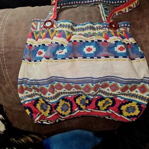 Colorful Patterned Tote Bag